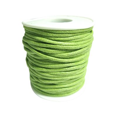 Cotton Wax Cord - Light Green (2 mm)