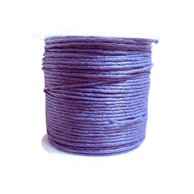 Cotton Wax Cord - Purple (1 mm)