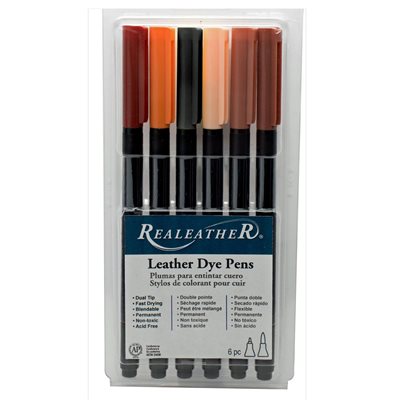 Leather Marker Pack - Earth Tones (6 Pack)