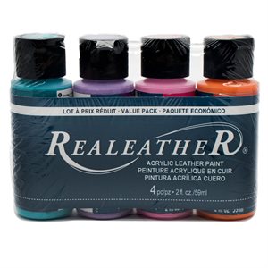 Acrylic Leather Paint - Bright Colours (4 Pack)