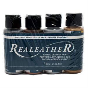 Acrylic Leather Paint - Metallic Colours (4 Pack)