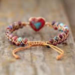 Bracelets - Imperial Jasper Heart 