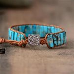 Bracelets - Turquoise Jasper Tube
