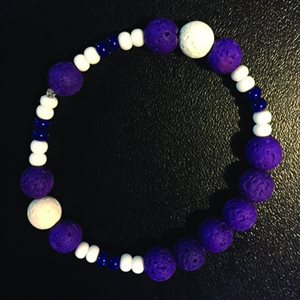 Lava Bracelets - Purple & White