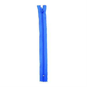 Plastic Zipper 9", Blue