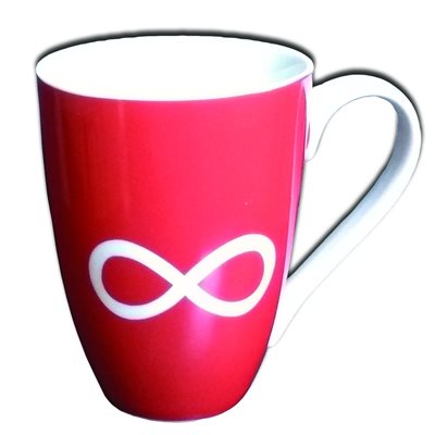 Ceramic Mug - Red Infinity