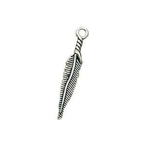 Silver Feather 28Mm  (10 Pieces)