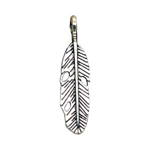Vintage Silver Feather  (10 Pieces)