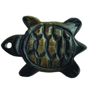 Pendant - Black Horn Tortoise Burnt (10/Package)