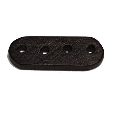 Pipe Spacers - Black (4 Hole)