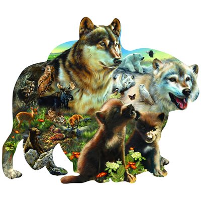 Wolf Pack - Shaped Puzzle (1000 Pieces)