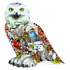 Snowy Owl - Shaped Puzzle (650 Pieces)