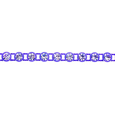 Rhinestone Band - Purple/Crystal SS8 (10M Card)