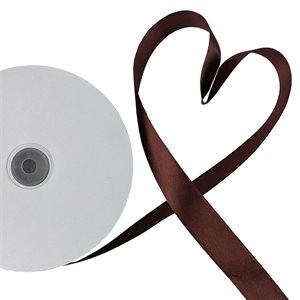 Satin Ribbon 1" - Chocolate - 90 Meters/Roll