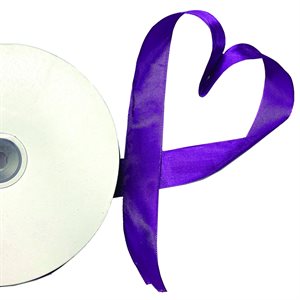Satin Ribbon 1" - Purple (90 meters per roll)