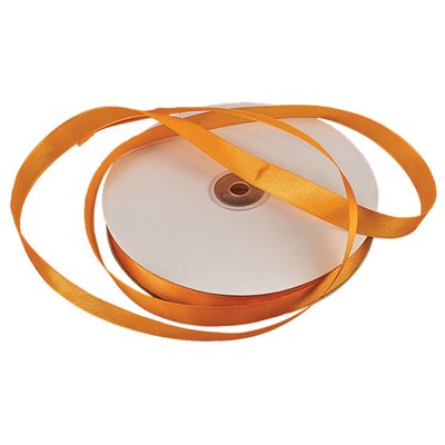 Satin Ribbon 5/8" - Orange - 100M/ROLL