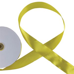 Satin Ribbon 1.5" - Yellow - 100 Meters/Roll