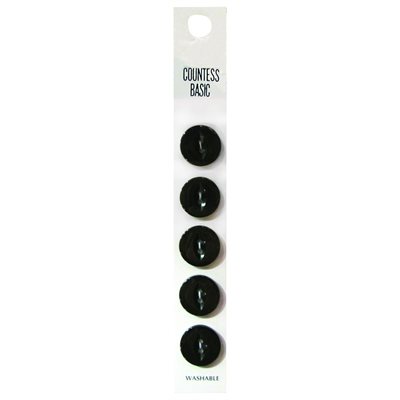 Slimline 2 Hole Buttons - Black (Size 26)
