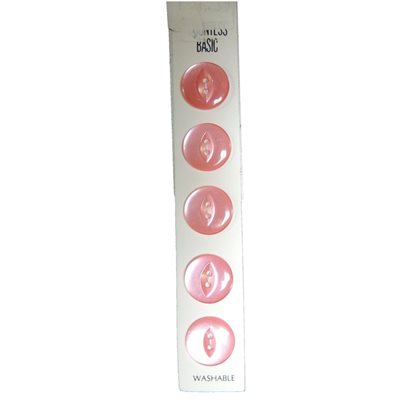 Slimline 2 Hole Buttons - Light Pink (Size 26)