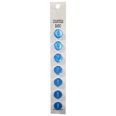 Slimline 2 Hole Buttons - Medium Blue (Size 18)