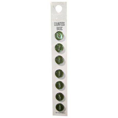 Slimline 2 Hole Buttons - Olive (Size 18)