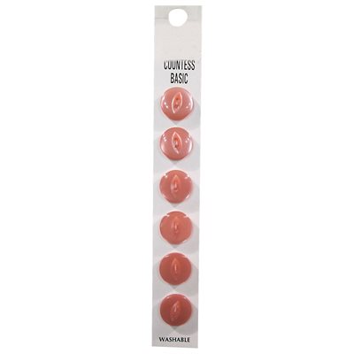Slimline 2 Hole Buttons - Pink (Size 22)