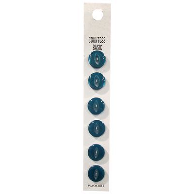 Slimline 2 Hole Buttons - Turquoise (Size 22)