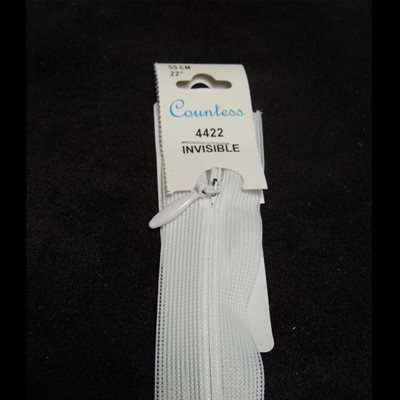 Invisible Zipper - White (55 cm)