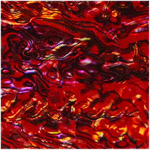 Shell Veneers - Paua Ruby Red, (Peel & Stick)