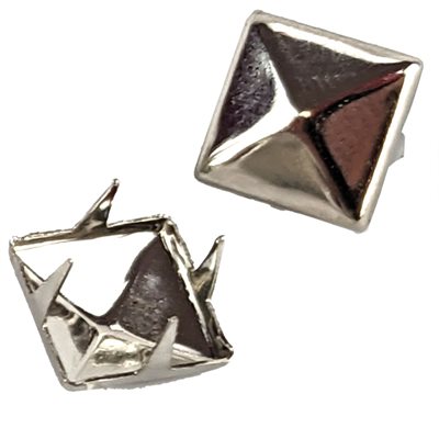 Pyramid Spots - Silver 3/8" (25 pieces/pkg)